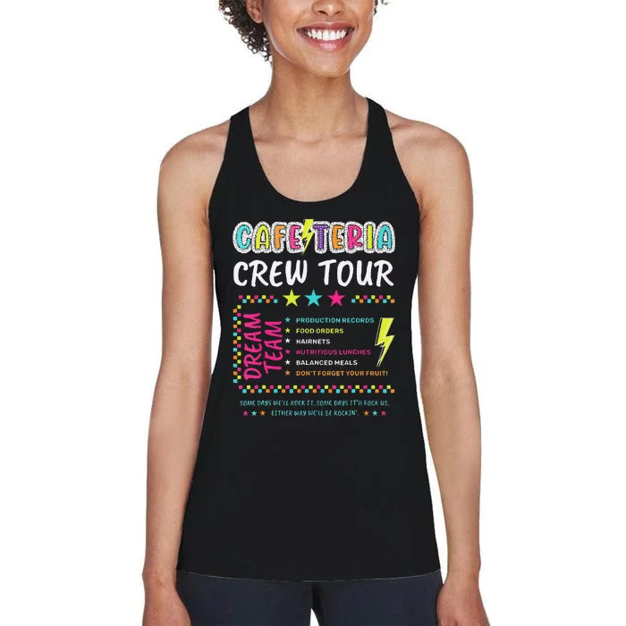 Cafeteria Crew Tou Lunch Lady Dream Team Back To School Gift Women's Racerback Tank