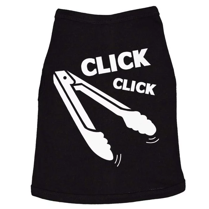 Click Click Tongs BBQ Barbecue Funny Premium Doggie Tank