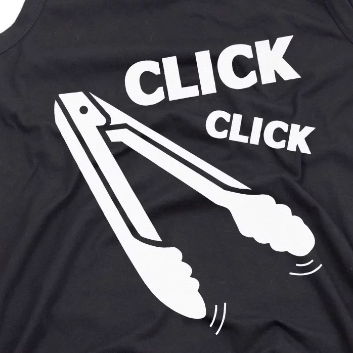 Click Click Tongs BBQ Barbecue Funny Premium Tank Top