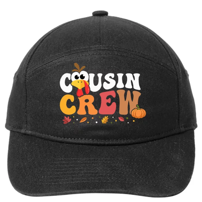 Cousin Crew Thanksgiving Family Matching Turkey Day Fall 7-Panel Snapback Hat