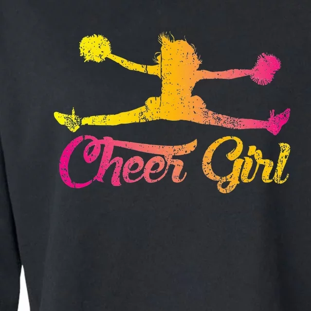 Cheering Cheerleading Team Cheer Squad Cheerleader Cropped Pullover Crew