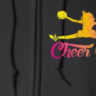 Cheering Cheerleading Team Cheer Squad Cheerleader Full Zip Hoodie