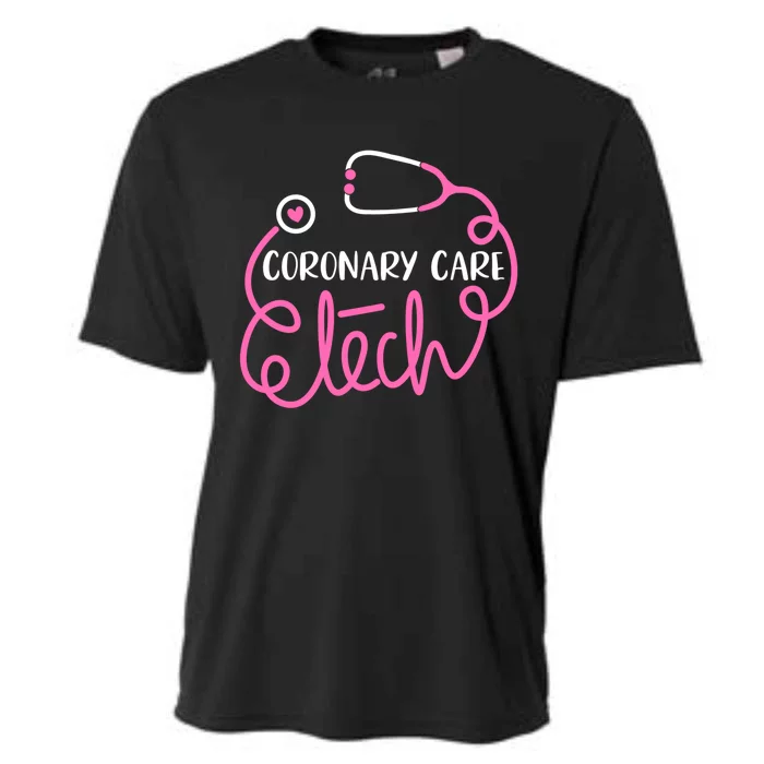 Coronary Care Tech Ccu Technologists Cicu Cardiac Technician Gift Cooling Performance Crew T-Shirt