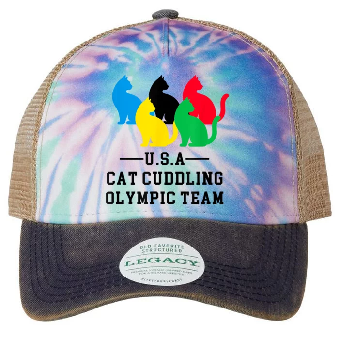 Cat Cuddling Team Legacy Tie Dye Trucker Hat