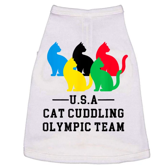 Cat Cuddling Team Doggie Tank