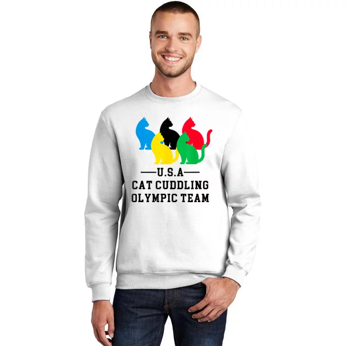 Cat Cuddling Team Sweatshirt