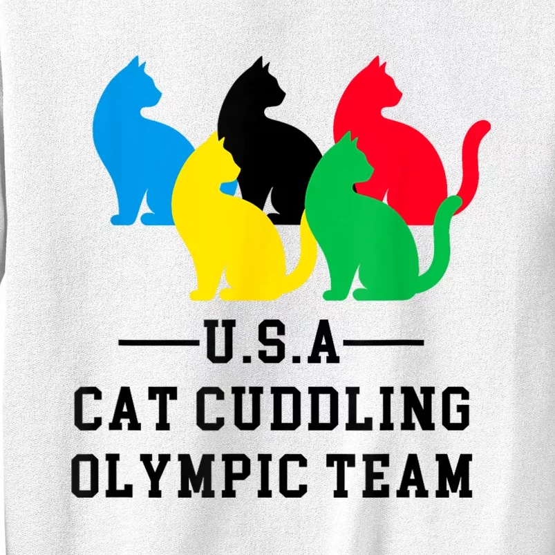 Cat Cuddling Team Sweatshirt