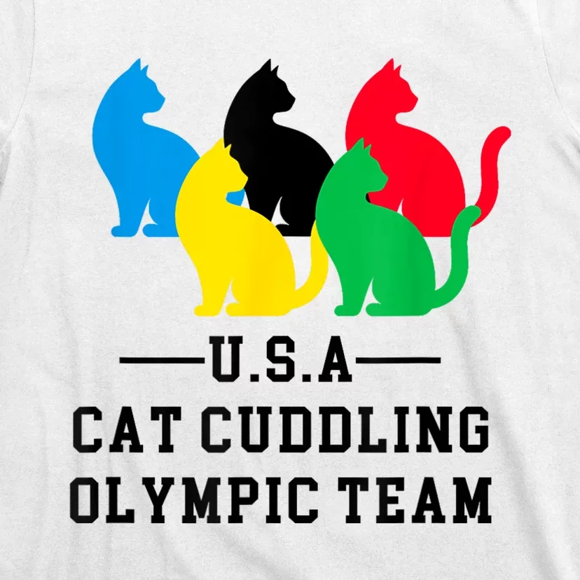 Cat Cuddling Team T-Shirt