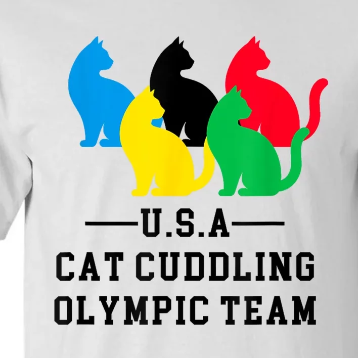 Cat Cuddling Team Tall T-Shirt