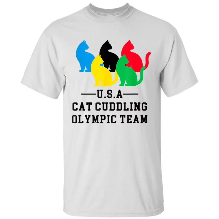 Cat Cuddling Team Tall T-Shirt