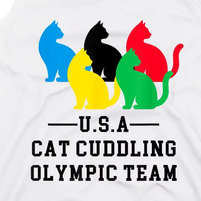 Cat Cuddling Team Tank Top