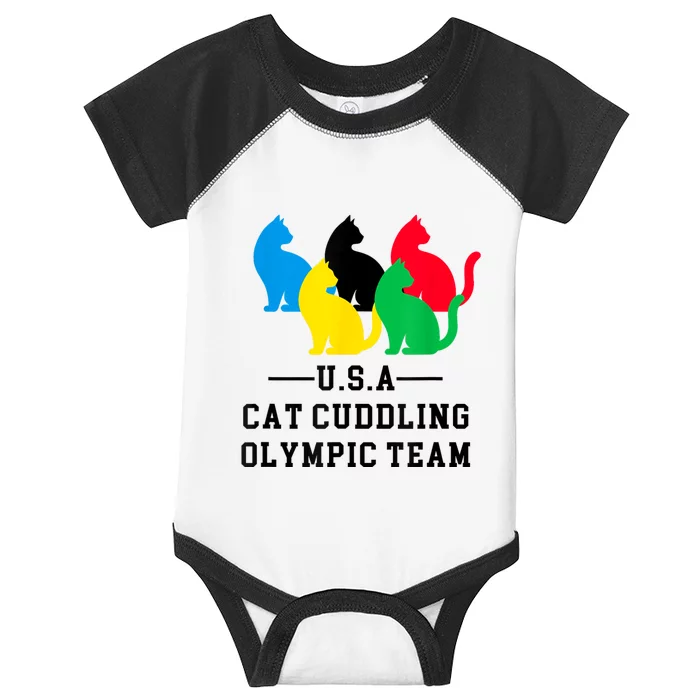 Cat Cuddling Team Infant Baby Jersey Bodysuit