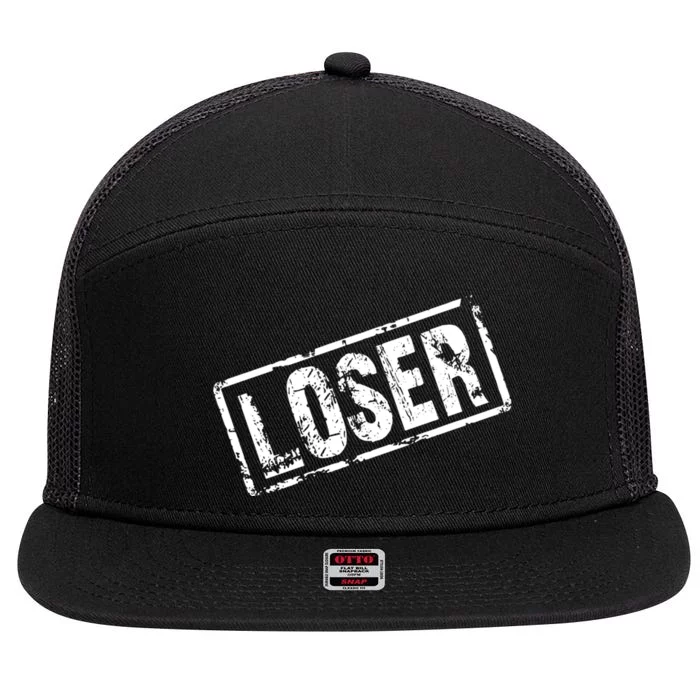 Cinder Cell Throwback Loser 7 Panel Mesh Trucker Snapback Hat