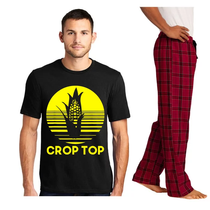 Corn Crop Top Pajama Set