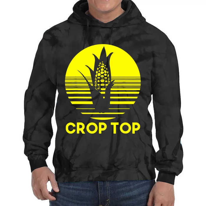 Corn Crop Top Tie Dye Hoodie