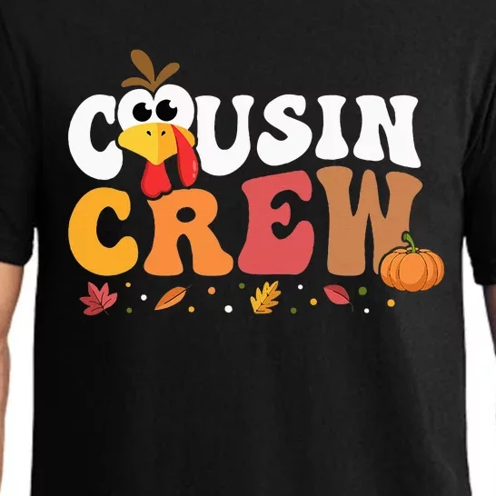 Cousin Crew Thanksgiving Family Matching Turkey Day Fall Pajama Set