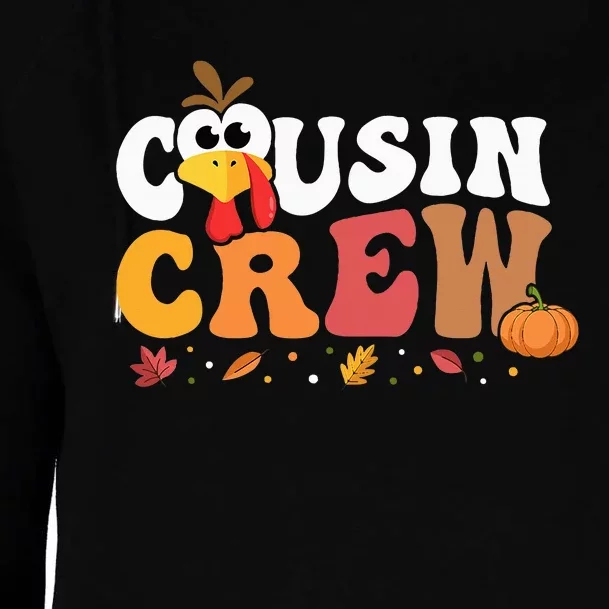 Cousin Crew Thanksgiving Family Matching Turkey Day Fall Womens Funnel Neck Pullover Hood