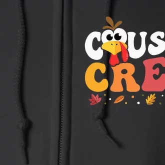 Cousin Crew Thanksgiving Family Matching Turkey Day Fall Full Zip Hoodie