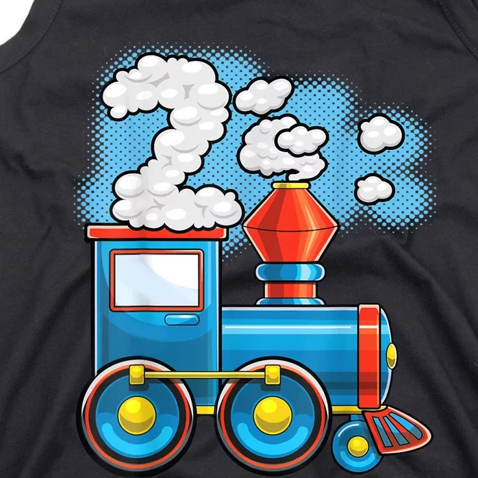 Chugga Chugga Train 2nd Birthday Party Supply Birthday Boy Tank Top