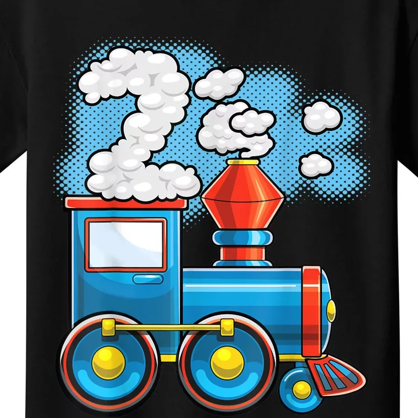 Chugga Chugga Train 2nd Birthday Party Supply Birthday Boy Kids T-Shirt