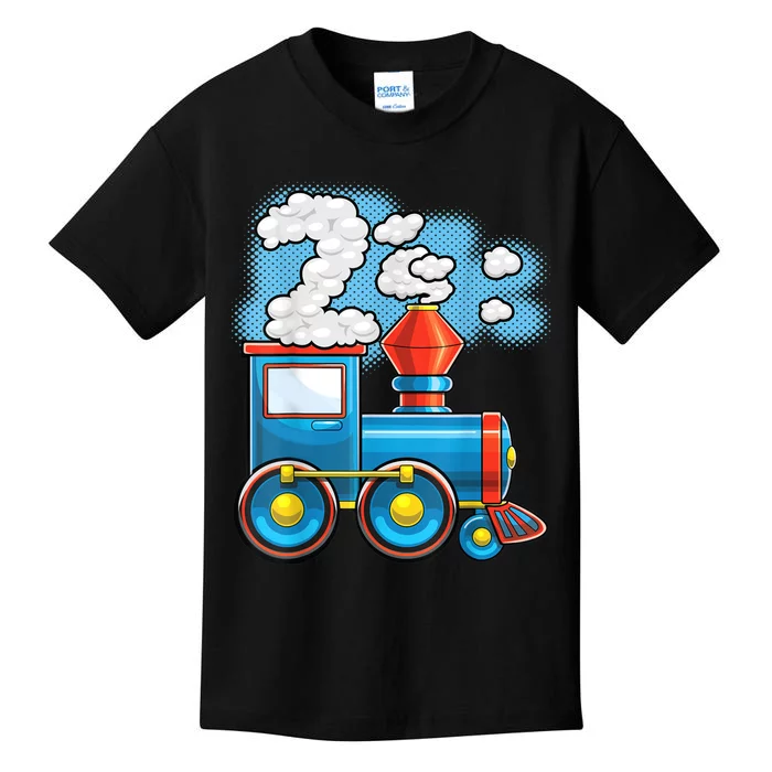 Chugga Chugga Train 2nd Birthday Party Supply Birthday Boy Kids T-Shirt