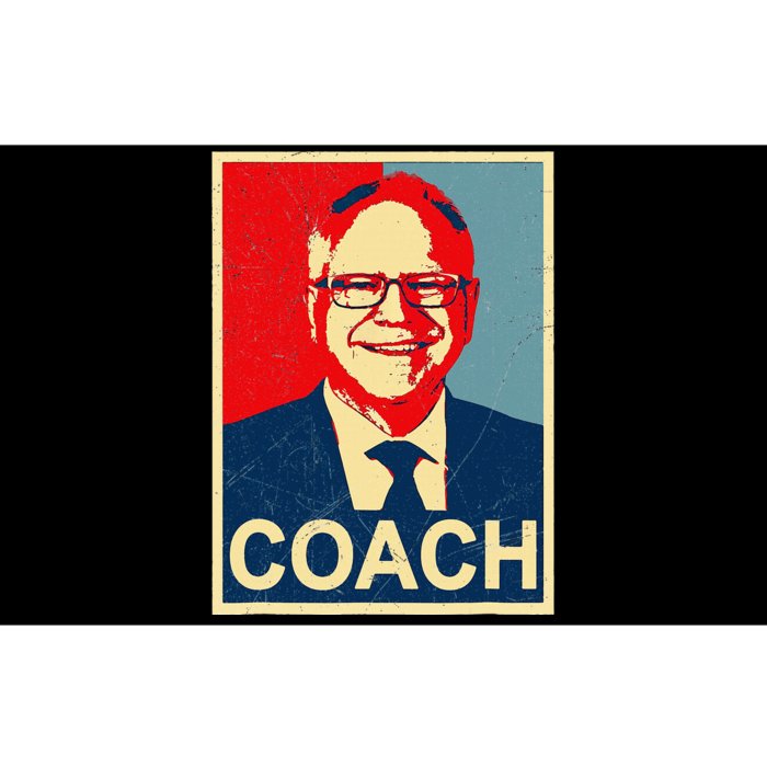 Coach! Coach Tim Walz Tribute Harris Walz Election 2024 Bumper Sticker