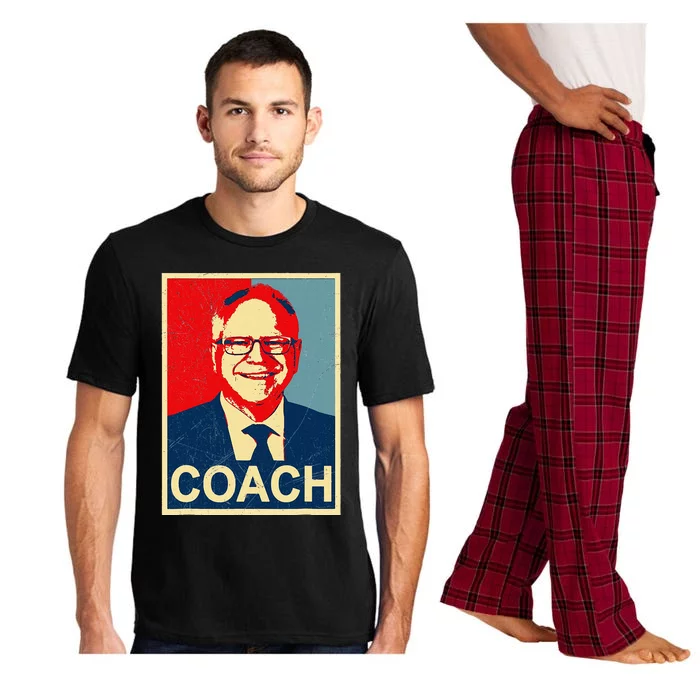 Coach! Coach Tim Walz Tribute Harris Walz Election 2024 Pajama Set