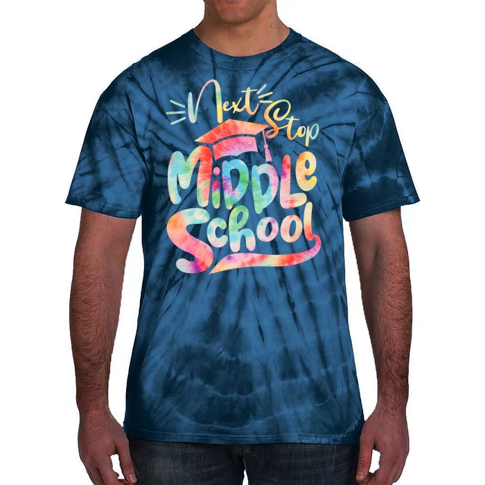 Cute Colorful Tie Dye Next Stop Middle School Tie-Dye T-Shirt