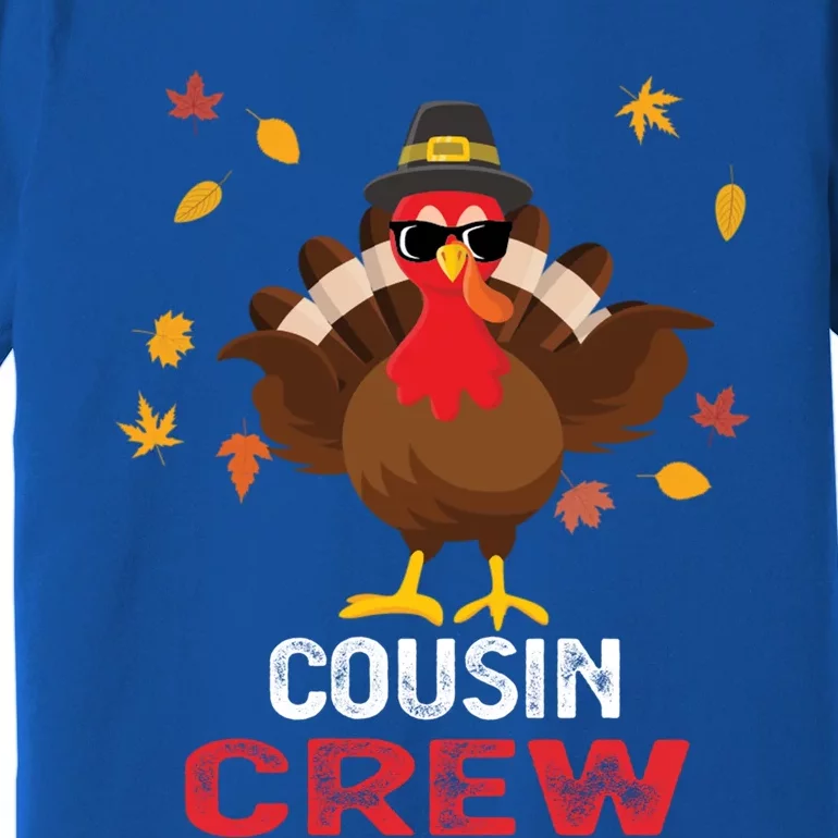 Cousin Crew Turkey Family Thanksgiving Pajamas Matching Gift Cute Gift Premium T-Shirt