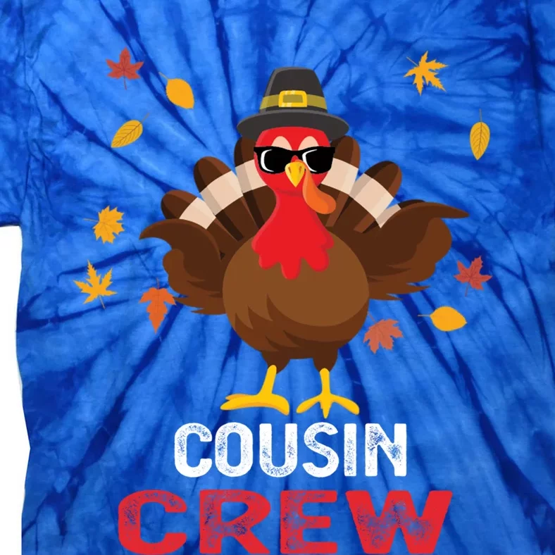 Cousin Crew Turkey Family Thanksgiving Pajamas Matching Gift Cute Gift Tie-Dye T-Shirt