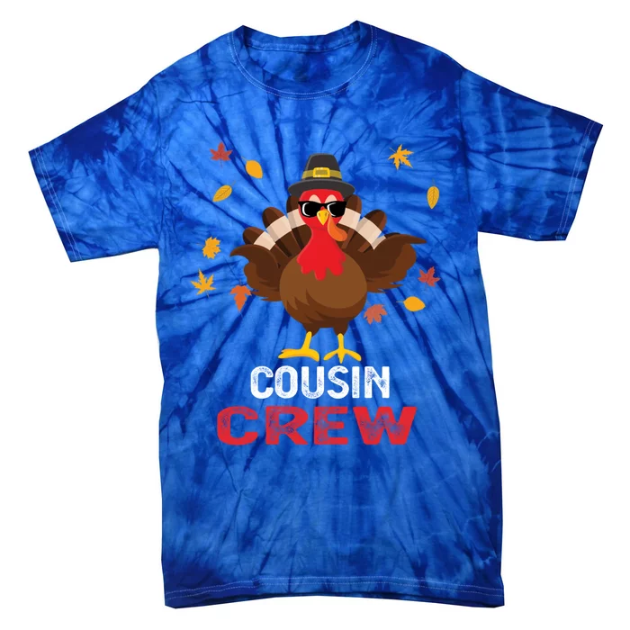 Cousin Crew Turkey Family Thanksgiving Pajamas Matching Gift Cute Gift Tie-Dye T-Shirt