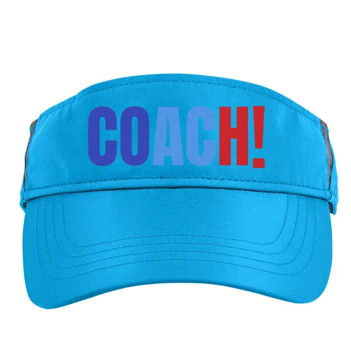 Coach! Coach Tim Walz Tribute Harris Walz Election 2024 Adult Drive Performance Visor