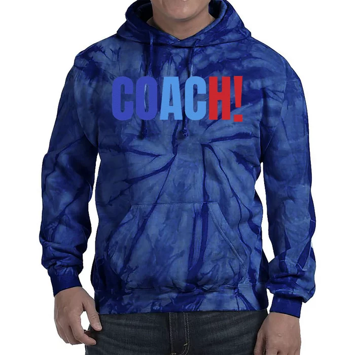 Coach! Coach Tim Walz Tribute Harris Walz Election 2024 Tie Dye Hoodie