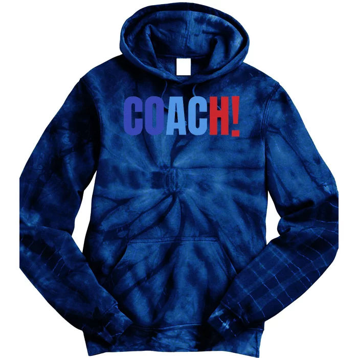 Coach! Coach Tim Walz Tribute Harris Walz Election 2024 Tie Dye Hoodie