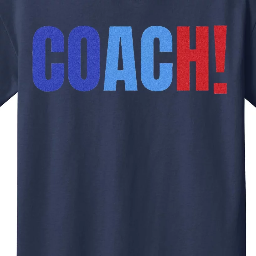 Coach! Coach Tim Walz Tribute Harris Walz Election 2024 Kids T-Shirt