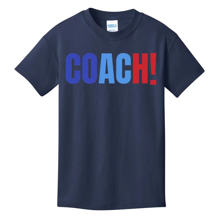 Coach! Coach Tim Walz Tribute Harris Walz Election 2024 Kids T-Shirt