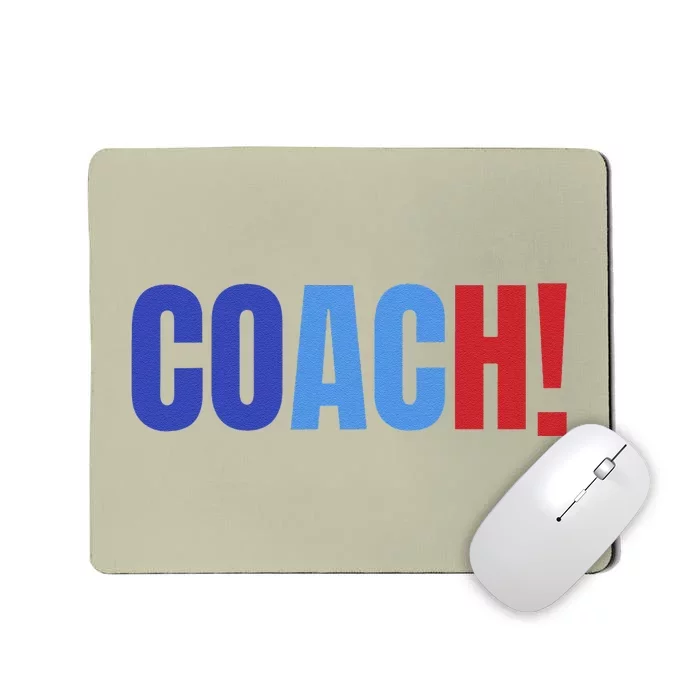 Coach! Coach Tim Walz Tribute Harris Walz Election 2024 Mousepad