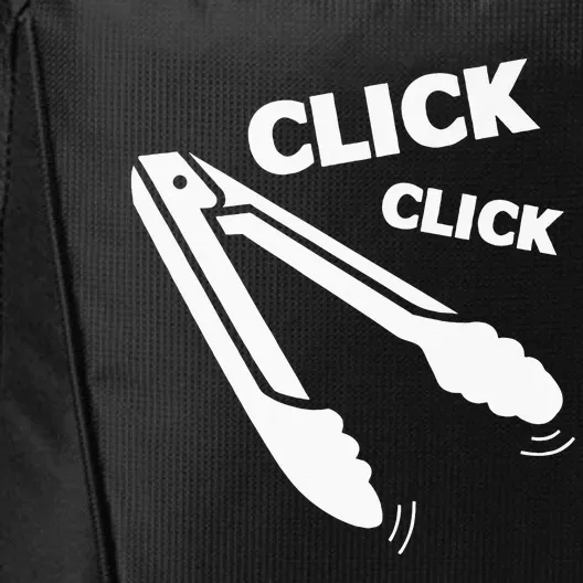 Click Click Tongs BBQ Barbecue Funny Premium City Backpack