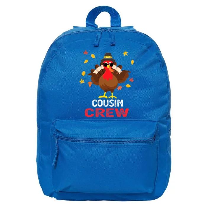 Cousin Crew Turkey Family Thanksgiving Pajamas Matching Great Gift 16 in Basic Backpack