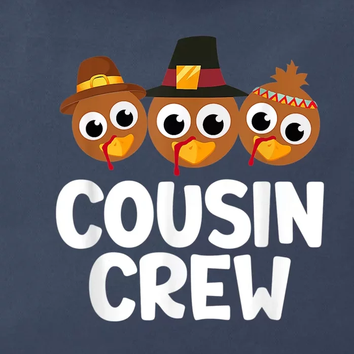 Cousin Crew Turkey Matching Family Thanksgiving Pjs Pajamas Zip Tote Bag