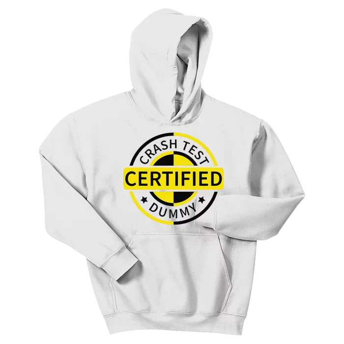 Certified Crash Test Dummy Funny Injury For Injured Friend Kids Hoodie