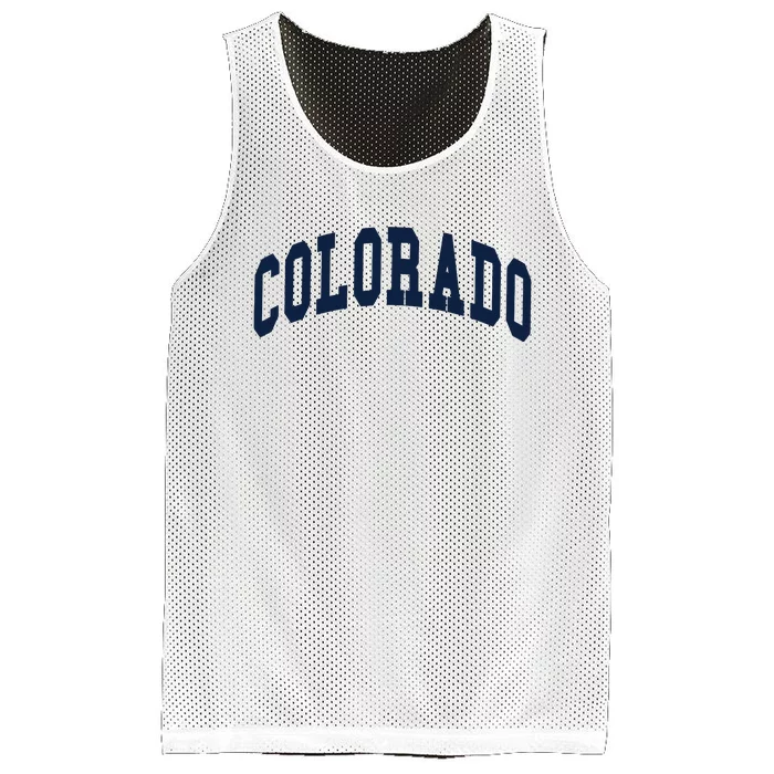 Colorado Co Throwback Design Classic Mesh Reversible Basketball Jersey Tank