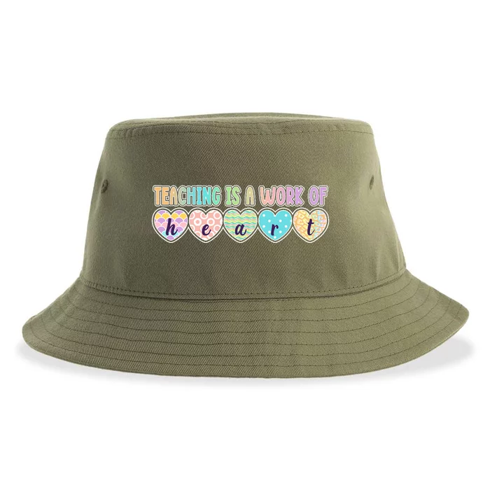 Cute Colorful Teaching Is A Work Of Heart Sustainable Bucket Hat