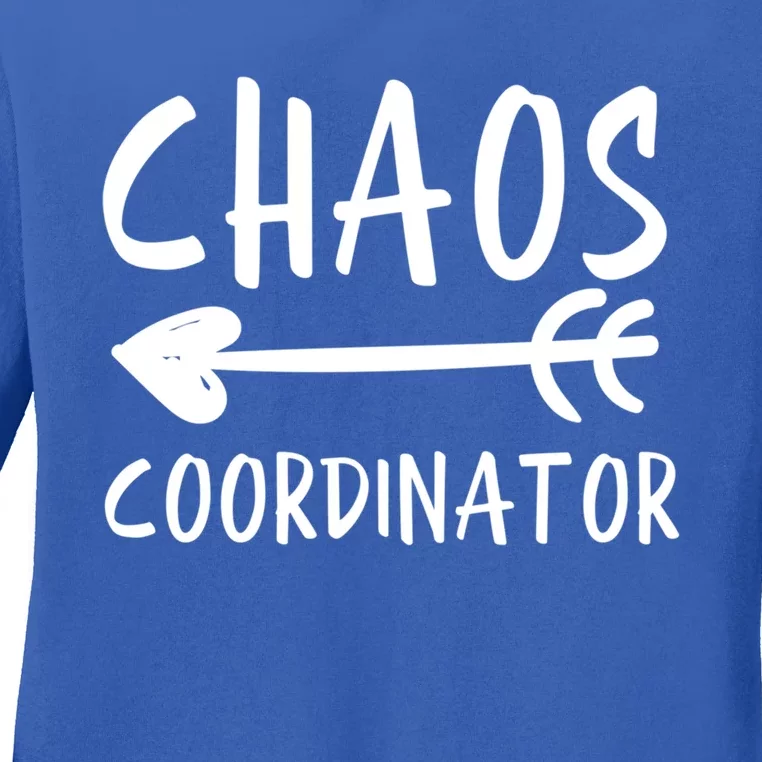 Chaos Coordinator Teacher Funny Gift 1St Grade Teacher Gift Ladies Long Sleeve Shirt