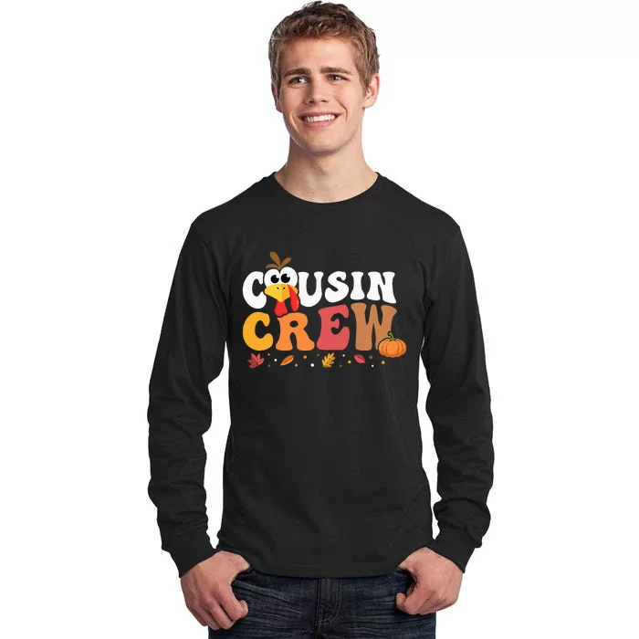 Cousin Crew Thanksgiving Family Matching Turkey Day Fall Tall Long Sleeve T-Shirt