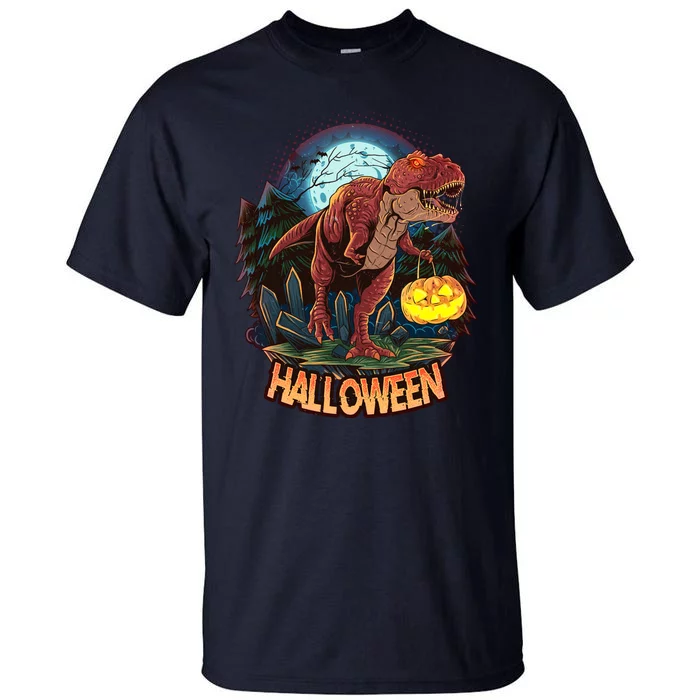 Cool Creepy Trex Dinosaur Halloween Tall T-Shirt