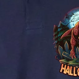 Cool Creepy Trex Dinosaur Halloween Softstyle Adult Sport Polo