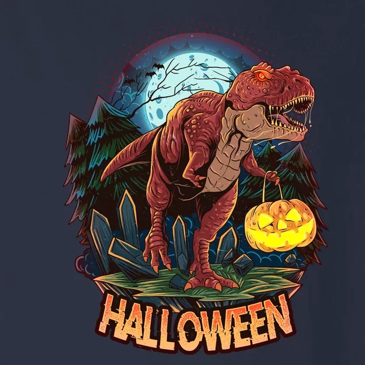 Cool Creepy Trex Dinosaur Halloween Toddler Long Sleeve Shirt