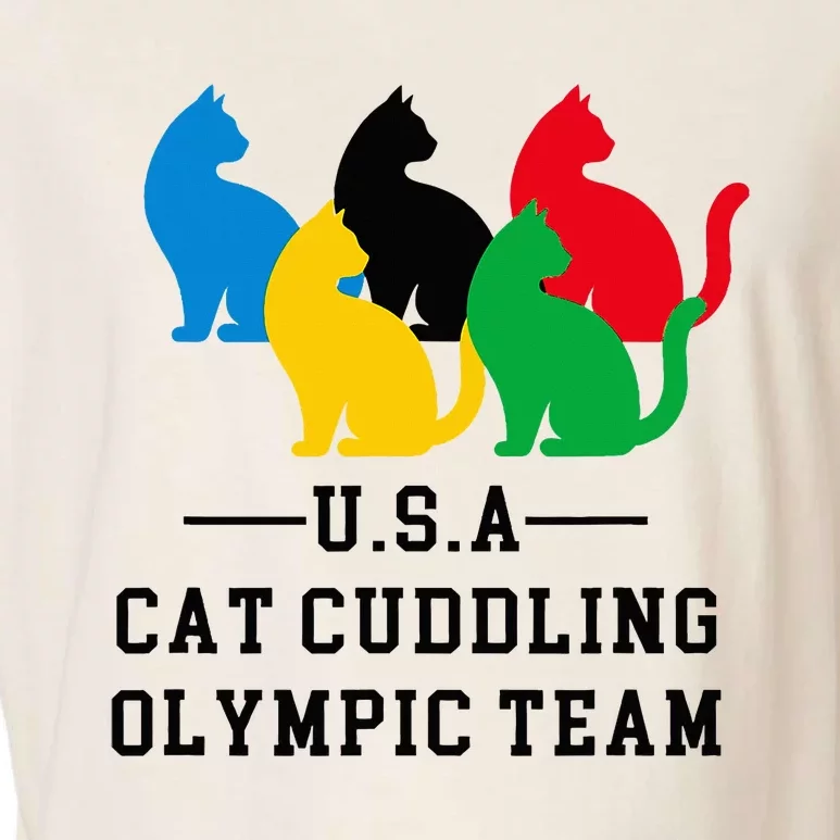 Cat Cuddling Team Garment-Dyed Women's Muscle Tee