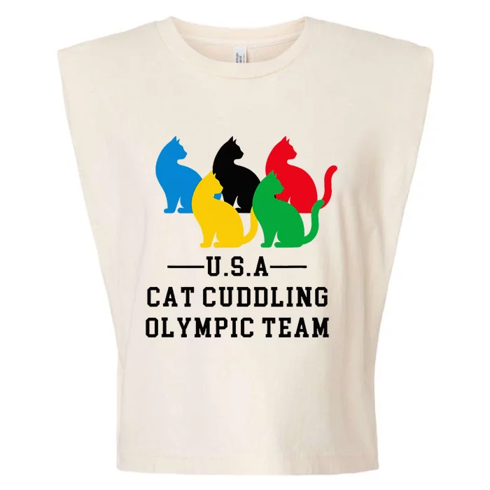 Cat Cuddling Team Garment-Dyed Women's Muscle Tee